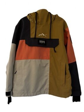 Dope Snow Blizzard Jacket Women's Size S Snowboard Ski Shell Limited Patchwork
